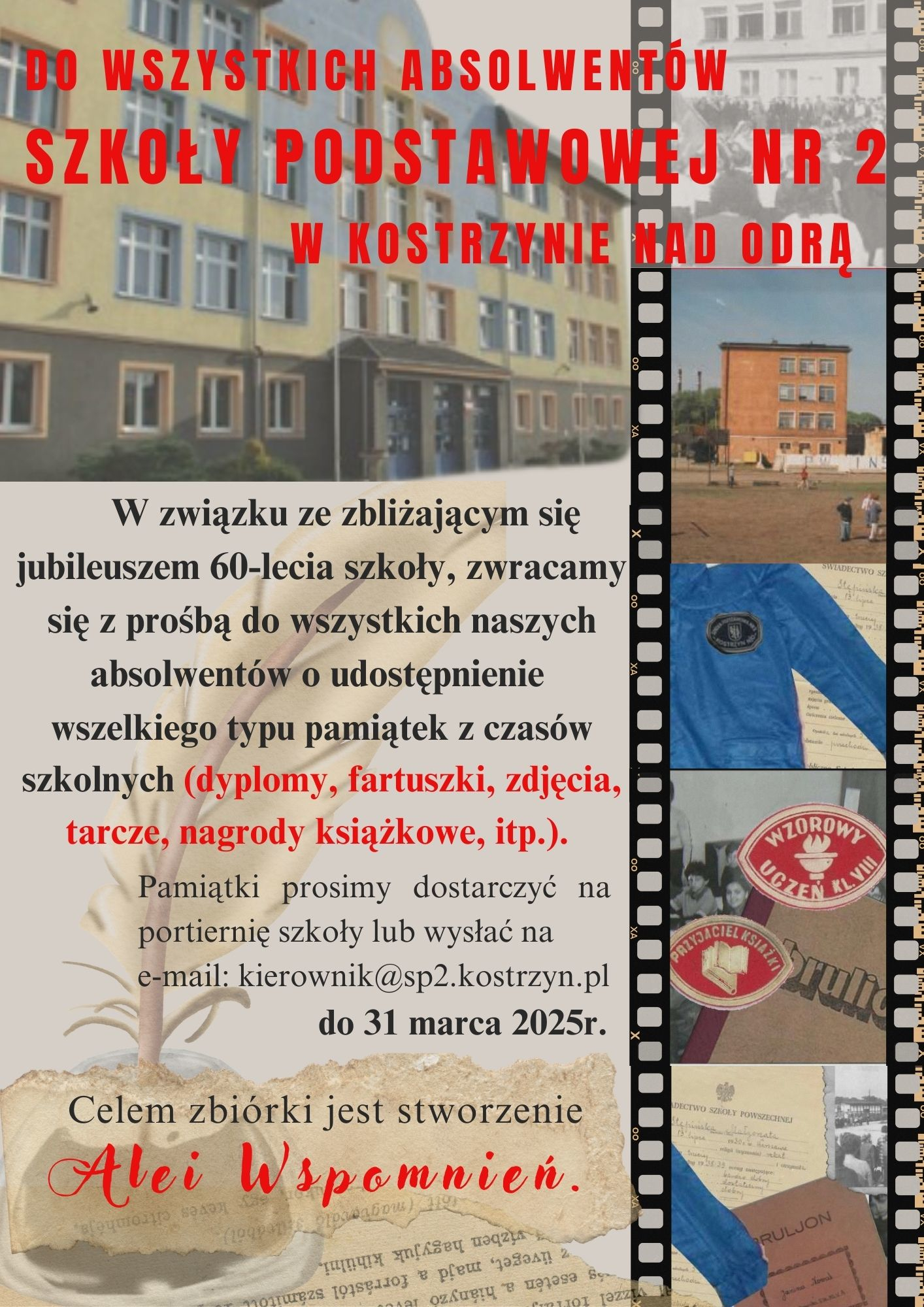 Plakat 60-lecie szkoły
