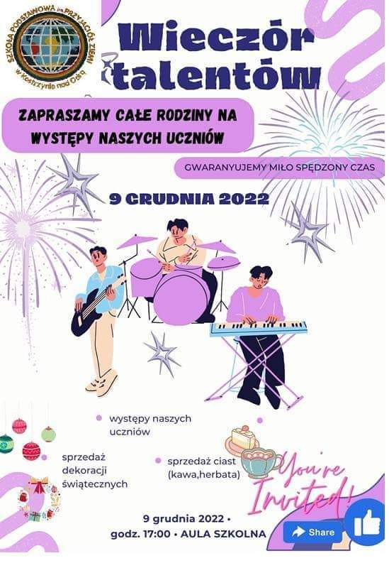 Plakat - Wiecz&oacute;r Talent&oacute;w